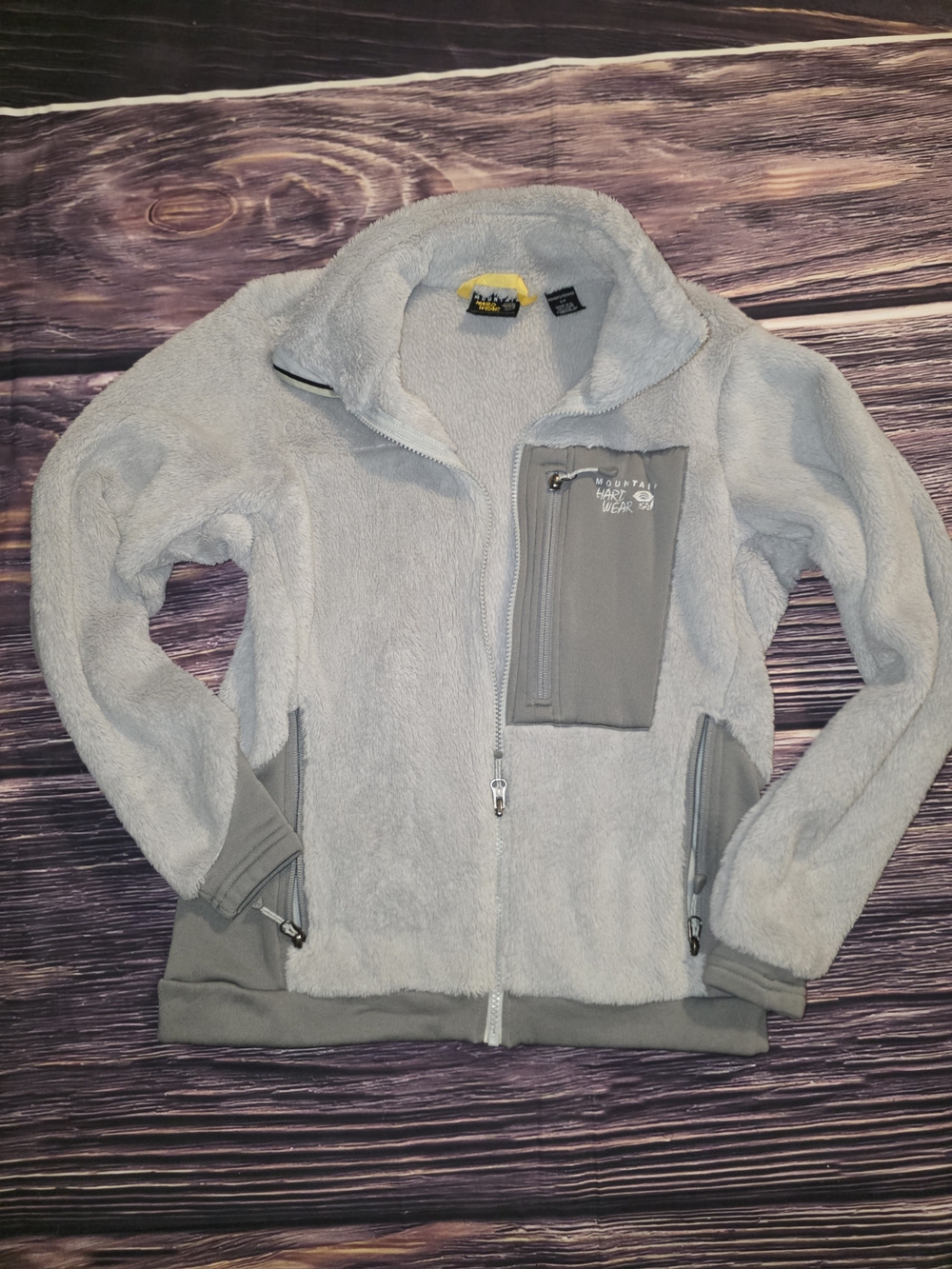Mountain Hardwear Kids Light Gray Sherpa Jacket